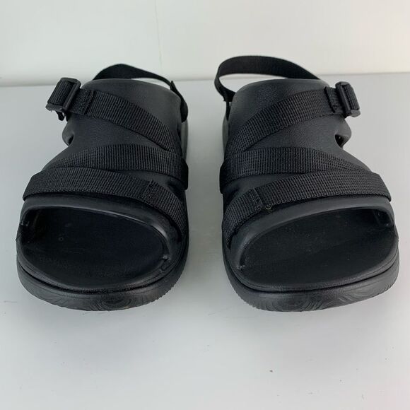 Chaco kid’s junior Black CHILLOS Sport Sandal adjustable strap size 5 - Picture 2 of 7